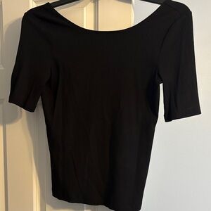 Banana Republic Black Short Sleeve Top